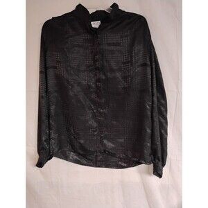 Laurice Woman's Size 14 Polyester Button Blouse Business Career Shiny Office